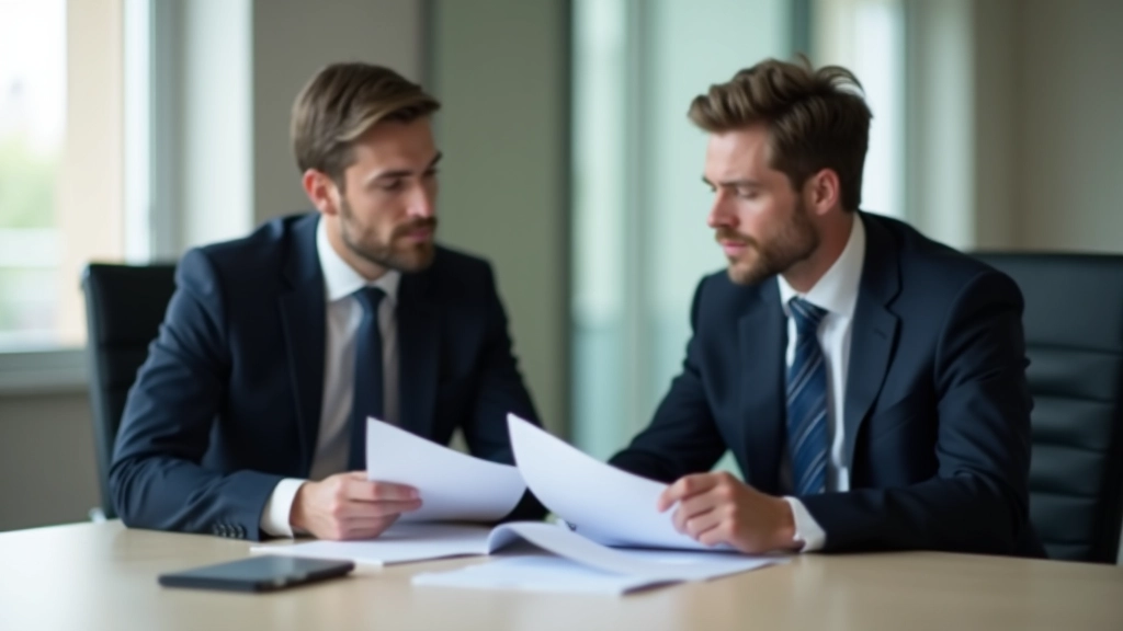 Due professionisti in una riunione preparatoria